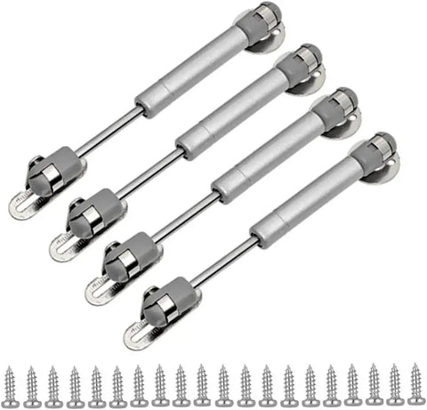 40N Gas Struts For Cabinets 6 Inch Lift Supports Soft Open Lid Stay 8.8lb Each 4 Pack With Screws Easy Install For Cabinet Doors