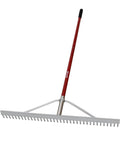 All Aluminum Landscape Rake With 66 Inch Handle And 36 Inch Wide Head for Lawn Care, Loosening Soil, Weeding, Leveling Gravel