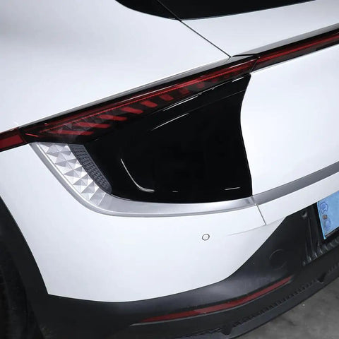 Badass Slick EV Charging Port Panel Trim Cover For Hyundai Kia EV6 2022 To 2026, rear view showing sleek black finish.