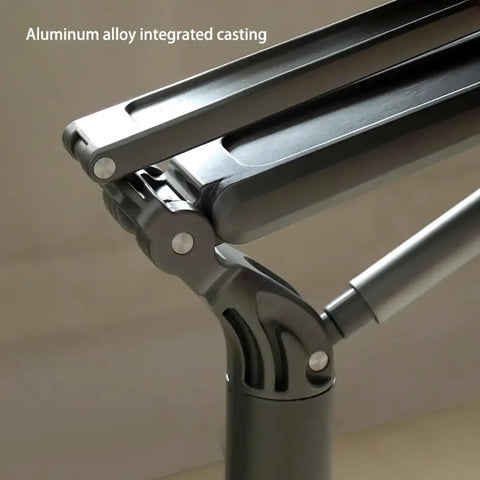 Upgrade Your Home Office Setup With This Smooth Riding Mobile Standing Desk That Dials In Your Perfect Height Fast For Seamless Sit Or Stand Flexibility Wherever You Roll - close-up of the aluminum alloy integrated casting.