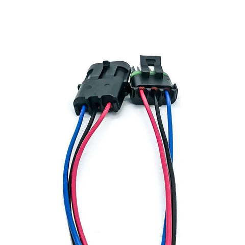 Heavy Duty 3 Way Male To Female Weather Pack Connector Kit With 12010717 And 12015793 Terminals For Auto Wiring Repairs Featuring Durable Copper Pins And 16 Awg Wires Ready To Save Time, 3-way connector harness