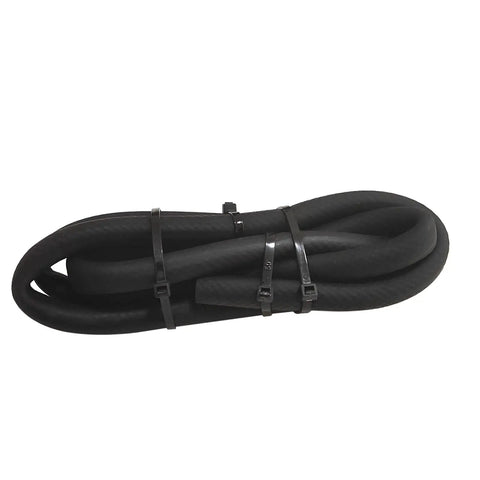 Black rubber hose for Auxiliary Fuel Tank Install Kit for Ford Super Duty F250 F350 1999 2022 gravity fueled system