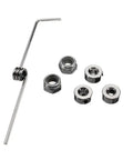 Heavy Duty Aluminum RC Plane Landing Gear Kit For Cessna 182 Replacement, showing spring rod and five metal nuts, DIY parts kit