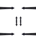 Magnetic Garage Door Decorative Faux Hinges And Handles Hardware Kit Black Includes 4 Hinges And 2 Magnetic Handles Easy No Drill Installation Durable ABS With Rust Iron Finish Ideal For Steel Doors.