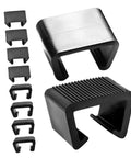 Hella Secure 50 Pack Rattan Wicker Furniture Connectors Heavy Duty Plastic Patio Chair Clips, black clips for modular furniture connection