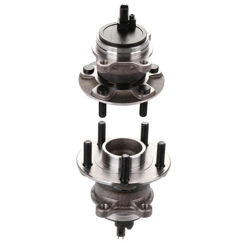 Rear Wheel Hub Bearing Assembly For Ford Focus 2012 To 2018 With ABS 5-Lug 2-Piece Replacement OE Numbers 512466 WB512466