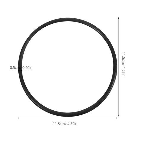 2 Pack Industrial Rubber Belts For Continuous Sealing Machines And Auto Sealers Tough As Nails Wear Resistant Replacement Guide Transport Belt No Sweat Install, black rubber circular belt, 11.5cm diameter.