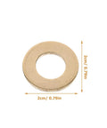 120 Piece Flat Washer Set Nylon Brass White Zinc Plated M10x20 For Commercial Appliances And Electrical Connections Industrial Spacer Kit Built For Tough Jobs Easy Install Workhorse Quality, brass washer 2cm