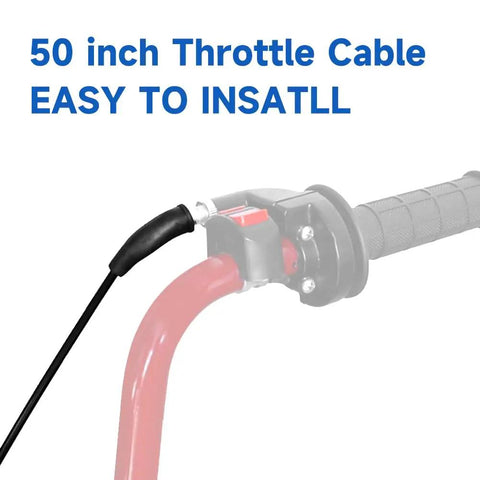 Throttle Cable For Predator 212cc 200cc 196cc Mini Bike Engines And Coleman CT200U MB165 MB200 shown on a handlebar.
