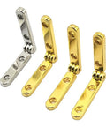 Durable Zinc Alloy Jewelry Box Hinges Pack Of 10 For Wooden Boxes 30x30x6mm With 40mm Barrel And 95 Degree Opening shown