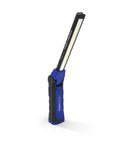 Slick Foldable DoubleSided LED Light With Wireless Charging 1500 Lumens Magnetic 20Lb Base in upright position