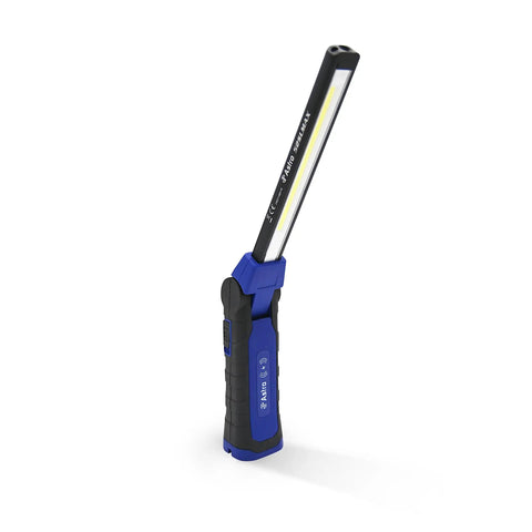 Slick Foldable DoubleSided LED Light With Wireless Charging 1500 Lumens Magnetic 20Lb Base in upright position