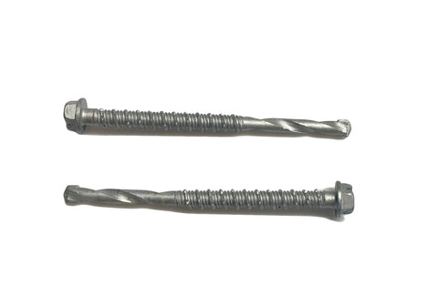 Self Drilling Concrete Screws Quarter Inch By Three Inch Steel With Tungsten Carbide Tip 15 Pack No Pre Drilling Needed