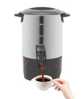 Big Capacity Electric Coffee Percolator Urn 5 Point 2 Liter 1000W Fast Heating Brews Up To 30 Cups Stainless Steel Coffee Warmer