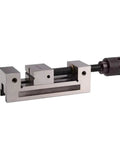 Heavy Duty Precision Cnc Machine Vise With Robust Steel Construction For Secure Milling And Lathe Operations, side view showcasing the sturdy design.