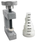 Pro-Grade Watch Back Press Kit With Eight Scratch-Resistant Nylon Dies From 14mm To 37mm, Durable Metal Press, Essential Horology Tool