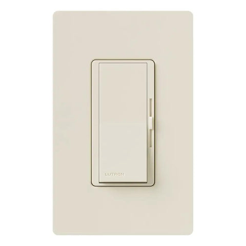 Incandescent And Halogen Dimmer Switch Diva DV-10P-LA 1000-Watt Single-Pole Preset, light almond finish, with large rocker