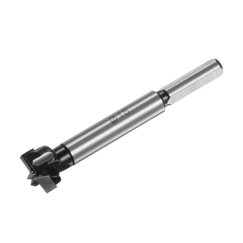 Premium 18mm Forstner Drill Bit with Tungsten Carbide Tip and 8mm Shank for Accurate Hinge Hole Drilling in Woodworking 60mm Cutting Depth