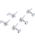 Top Notch Aramox Guitar Locking Tuners 3 Left 3 Right Set With 1:21 Gear Ratio For Smooth Precise Pitch Control Alloy Steel Pegs And Sealed Lubrication For Snappy Easy Installation On Electric Or Acoustic Guitars, chrome tuning pegs set