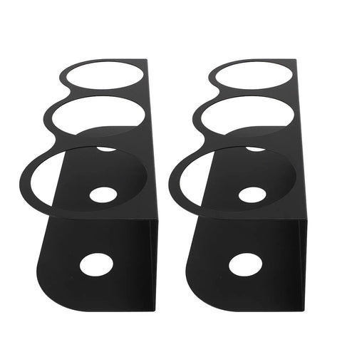 Heavy Duty Wall Mounted Spray Can Rack Solid Iron Garage Organizer Rig That Holds Tight Stores Three Paint Bottles Securely Black