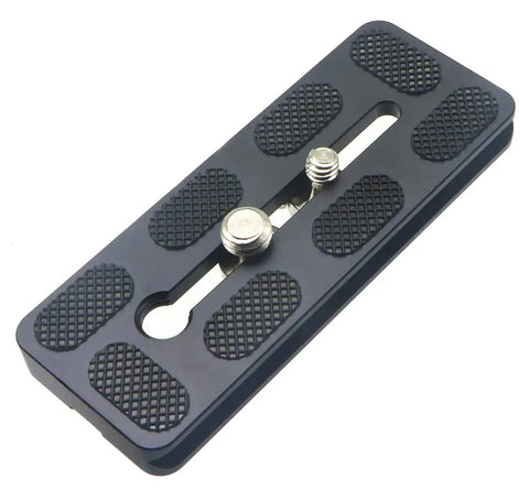 100mm Arca-Swiss Quick Release Plate For Tripod Ball Heads With 1/4 Inch And 3/8 Inch Mounts Lightweight Aviation Aluminum CNC Precision Build Built To Last DSLR Go-To Mounting Plate