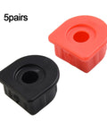 Red And Black Weatherproof Connector Dust Covers Kit, 10 Pieces For 50A To 350A Cable Runs, high current solar RV battery protection seals