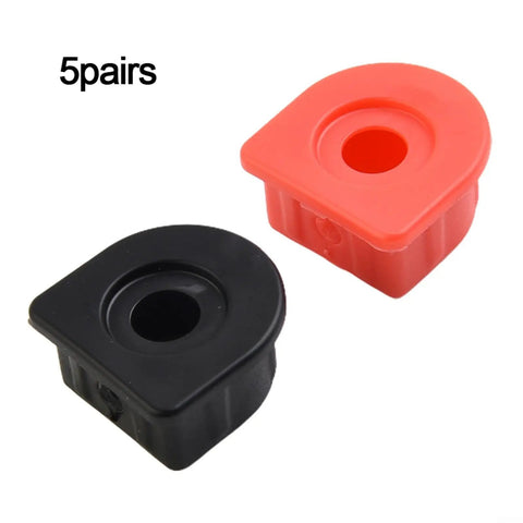 Red And Black Weatherproof Connector Dust Covers Kit, 10 Pieces For 50A To 350A Cable Runs, high current solar RV battery protection seals