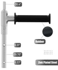 Ice Auger Drill Adapter With Handle For Cordless Drill Conversion 18mm Output Shaft Steel Build Quick Hookup