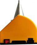 Heavy Lifter Induction Bearing Heater Cone Style Quick Heat Coil 2KW with a yellow base and silver cone tip for heating gears and bushings.