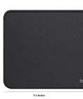 Studio Series Mouse Pad With Anti Slip Rubber Base, Spill Resistant Surface, Easy Gliding, Durable Materials, Portable Desk Mat In Graphite, Fresh Modern Design For Home Office And Gaming, product dimensions 9.1x7.9 inches