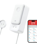 Smart WiFi Water Leak Detector With 100dB Adjustable Alarm Real Time App And Email Alerts IP67 Waterproof Sensor with app display