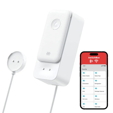 Smart WiFi Water Leak Detector With 100dB Adjustable Alarm Real Time App And Email Alerts IP67 Waterproof Sensor with app display