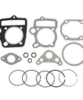 54Mm Piston And Ring Set With Head Gaskets Kit For 125Cc Pit Dirt Bike And ATV Go Kart Horizontal Engine BeefedUp Replacement Fits SSR Baja Roketa Apollo Bms NST Taotao components displayed showing piston rings and gaskets.