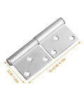 Heavy Duty Lift Off Door Hinges With Ball Bearings, Detachable Flag Hinge, Stainless Steel Build For Quiet, Smooth Close, Built To Last In Any Weather, Tough As Nails Hinges For Indoor Or Outdoor Use, 10.4 x 3 cm