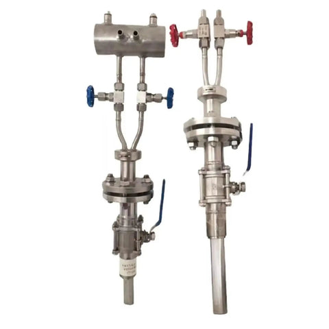 Pro Grade Industrial DP Flow Meter Insertion Averaging Pitot Tube Probe For Large Diameter Lines V Cone Flowmeter Sensor With Quick Install High Accuracy Rugged Build stainless steel insertion probe
