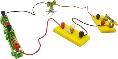 Hands On Electromagnet Experiment Kit For Teens A Real World Physics Circuit Model With Battery Box Wires Lamps And Switches