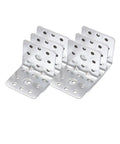 Heavy Duty Galvanized Iron L Shaped Corner Brackets For Shelves And Structural Use with 90 Degree Design and Mounting Holes