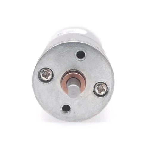 One Pro Tier Jga25 High Torque DC Gear Motor Crushes Heavy Loads Running Butter Smooth On Six Twelve Or Twenty Four Volts view of motor base with output shaft