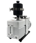 Heavy Duty 2 Stage Rotary Vane Vacuum Pump With 19.2 Cubic Meter Capacity And 1.1 Kilowatt Motor, showcasing robust design and oil window.