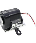 Heavy Duty Aluminum Vertical 8274 Winch For 1/10 RC Crawlers SCX10 TRX4 showing synthetic rope and safety hook.