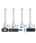 Solid Gold 4 Piece Linear Actuator Kit With Plug And Play Controller 24V Dc Electric Slide Drive 400 To 1000 Mm Stroke Length components displayed.