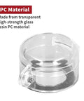 Emergency Stop Button Lockout Cover Kit 1.18 Inch 30mm Round Push Button Switch Guards Padlock Ready with visible latch