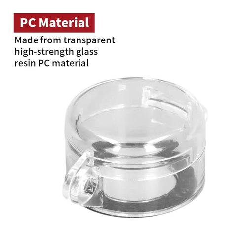 Emergency Stop Button Lockout Cover Kit 1.18 Inch 30mm Round Push Button Switch Guards Padlock Ready with visible latch