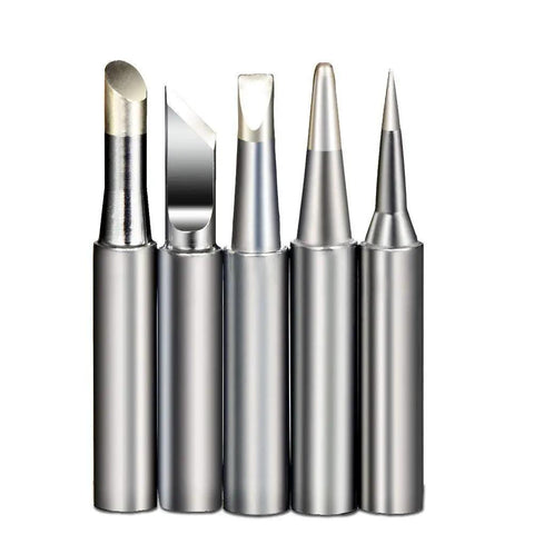 Set of five interchangeable tips for 60W 110V Soldering Iron Kit With Adjustable Temperature Quick Heat Soldering Gun For Electronics Repair.