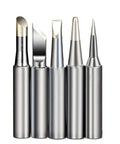Five tips for 60W 110V Adjustable Temperature Soldering Iron Kit with Five Tips Soldering Stand And Extra Wire Tube For Quick Repairs
