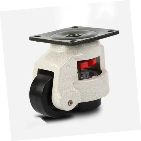 Badass Heavy Duty Workbench Leveling Casters Featuring Slick Swivel Rollers And Rapid 360 Turn With Flat Plate Base