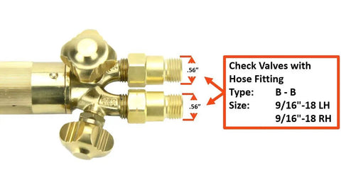 Heavy Duty Oxy Fuel Torch Compatible With Harris Check Valves Cutting Tip Welding Tip Heating Tip Acetylene Brass Die Forged