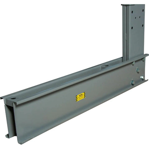 Industrial Grade Single Sided Cantilever Add On Rack For Warehouse Organization six feet wide gray steel arm for heavy-duty storage.