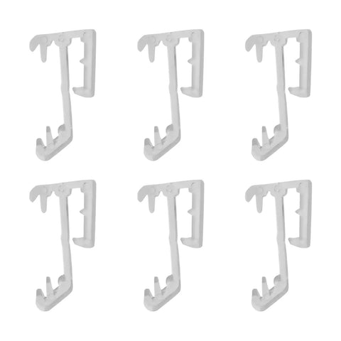 Upgrade Your Window Treatments With These Slick One Inch Mini Blind Valance Clips Clear UV Stable Fit Wood Or Faux Blinds Smooth Install Six Pack - Clear plastic clips.
