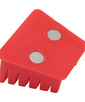Versatile 5 Slot Soldering Wire Holder With Magnetic Base And Thickened Plastic Design Fits 30AWG To 12AWG For Welding Tasks and features a red heat-resistant plastic.